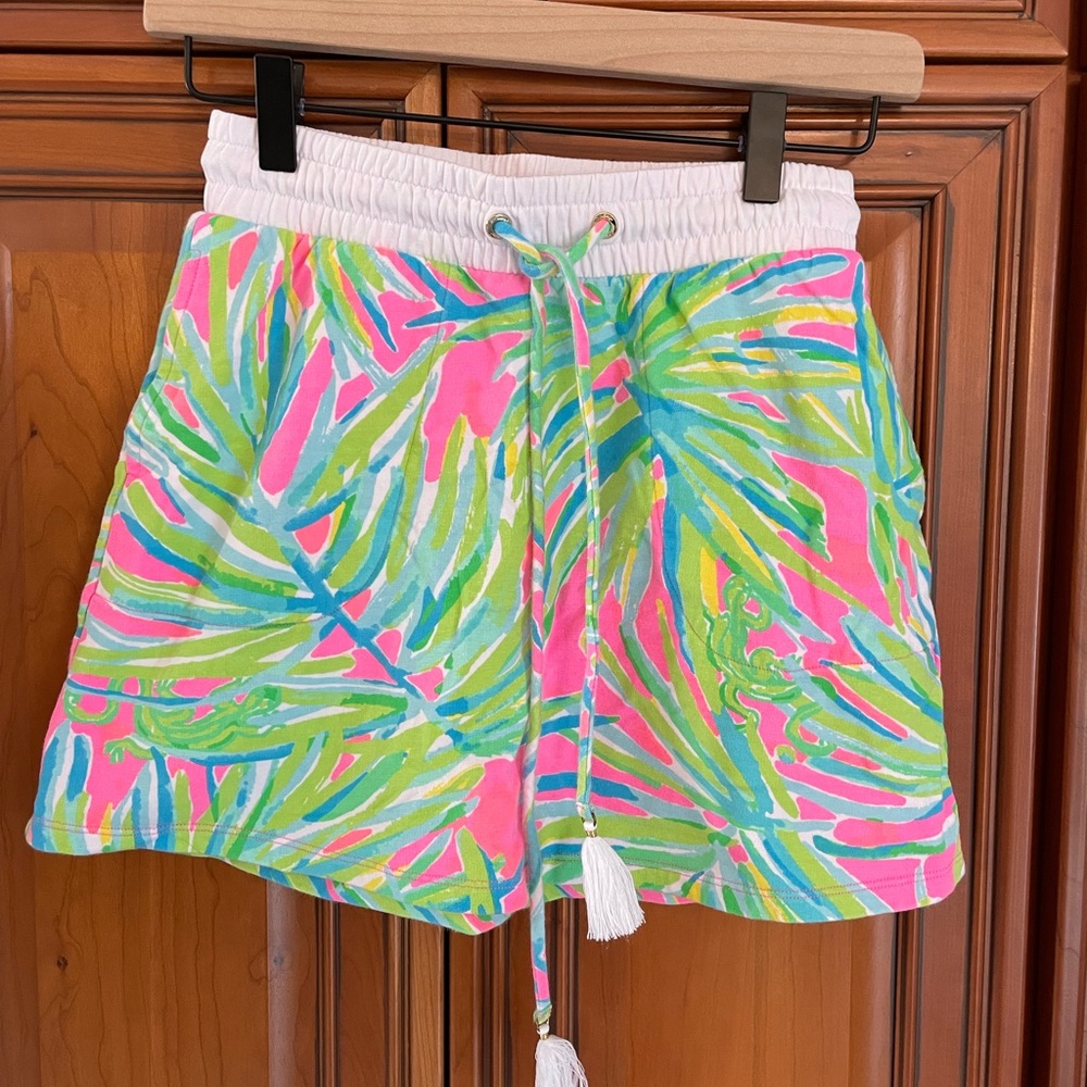 Lilly Pulitzer Pink, Green & Blue Tropical Print Skirt